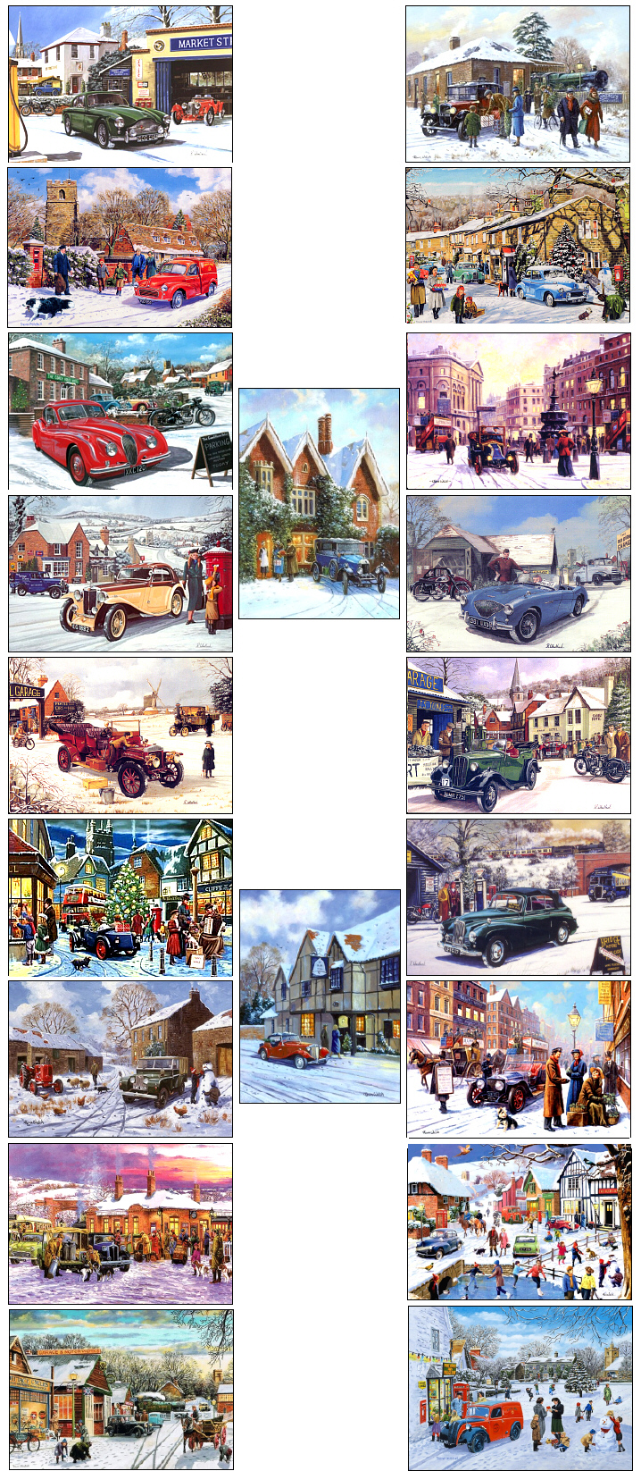 Classic car Christmas cards